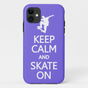 Manter Calmo e Skate na capas de iphone de cores p