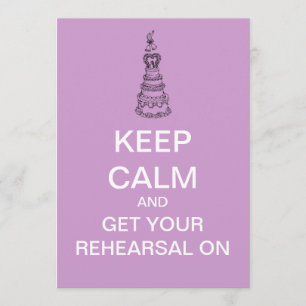 Manter Calmo Janto Ensaio Convite