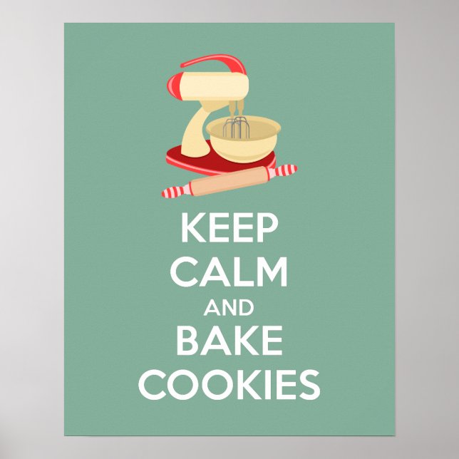 Manter o Poster de Cookies Calmos e Assar (Frente)
