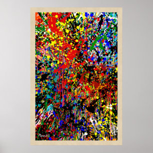Manter o Poster de Splatter de Pintura Splatter