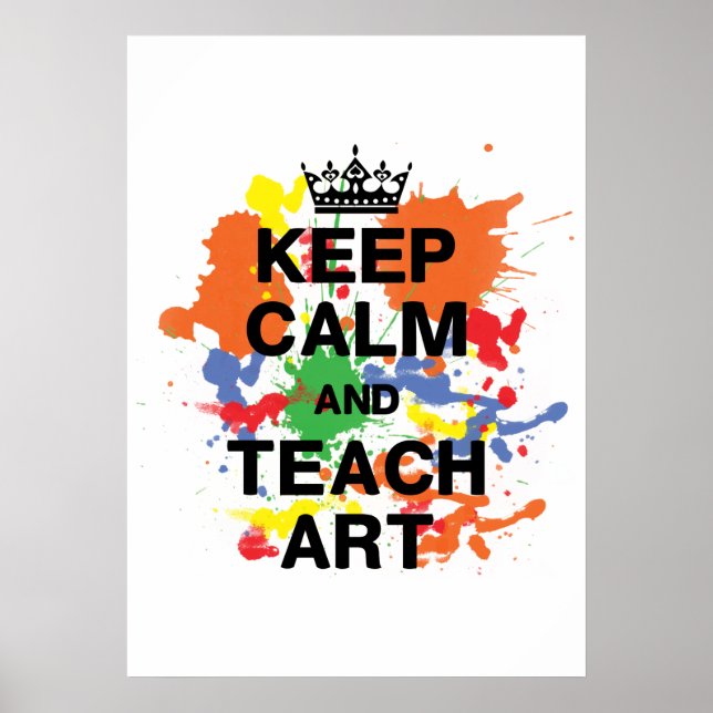 Manter Poster de Arte Calma e Ensino (Frente)