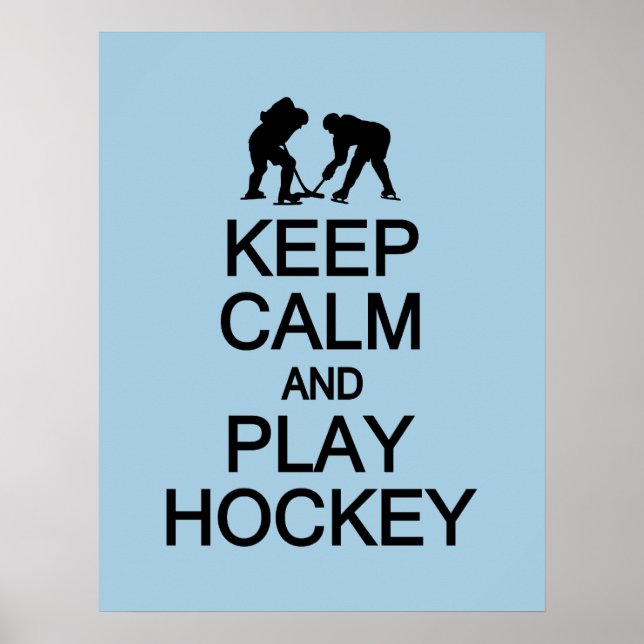 Manter poster de cores personalizadas do Hockey co (Frente)