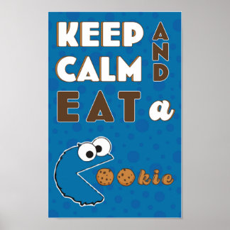 Manter Poster de Monstro de Cookies Calmo