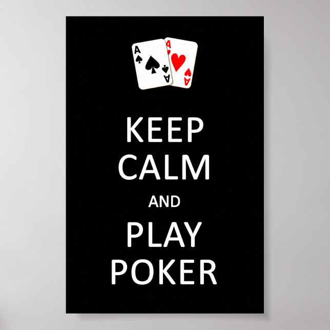 MANTER poster DE POKER CALM & PLAY (Frente)