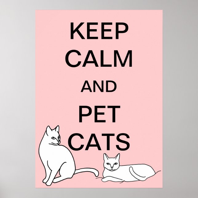 Manter Posters Personalizados de Gatos de Pet (Frente)