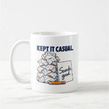 Manteve o Casual Engraçado Caneca de Café de Exces