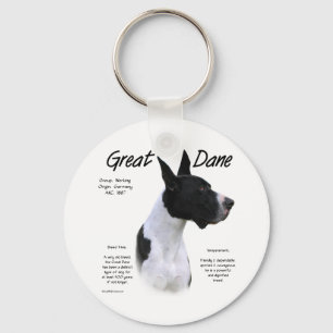 Mantle Great Dane Encontra o Chaveiro de Raça