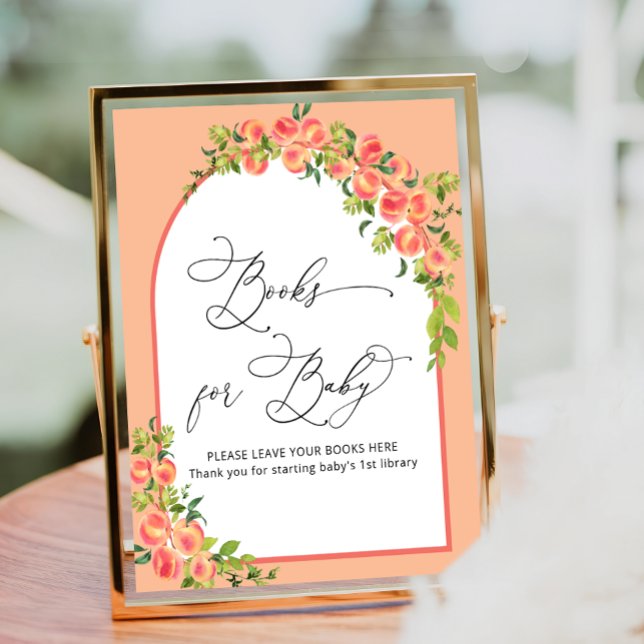 Manuais de Pêssego Aquarela para Poster bebê (Criador carregado)