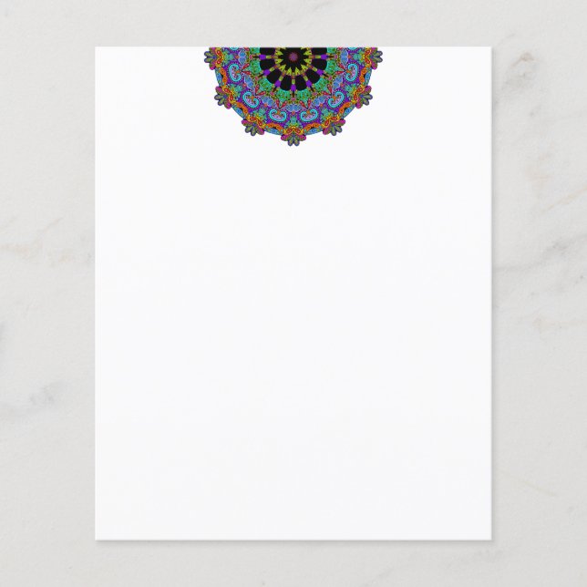 Manuscrito Mandala Relógio Face 24 (Frente)