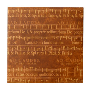 Manuscrito medieval da música, cor da oxidação