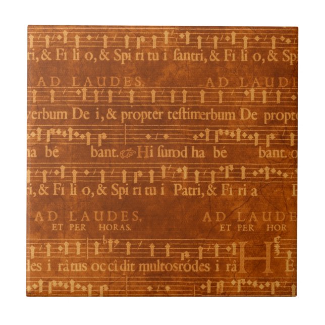 Manuscrito medieval da música, cor da oxidação (Frente)
