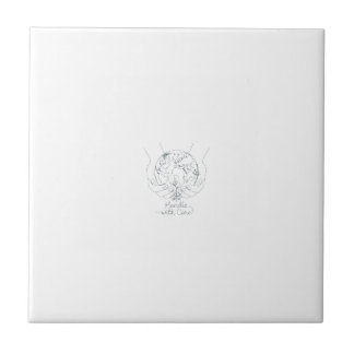 "Manuseie Com Cuidado" Azulejo de Cerâmica Minimal