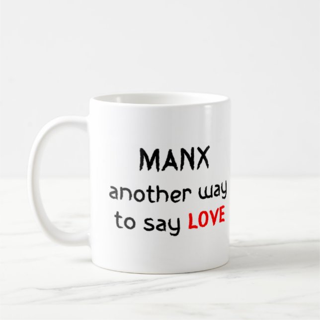 manx ama caneca de café (Esquerda)