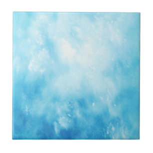 Mão abstrata fundo tirado da aguarela: Azul