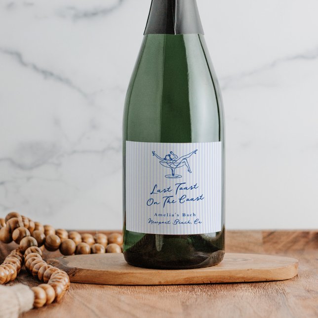 Mão Branca Desenhada Azul Última Brinde na Costa (Criador carregado)