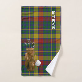Mão Buchanan Tartan Xadrez Toalha de Golfe