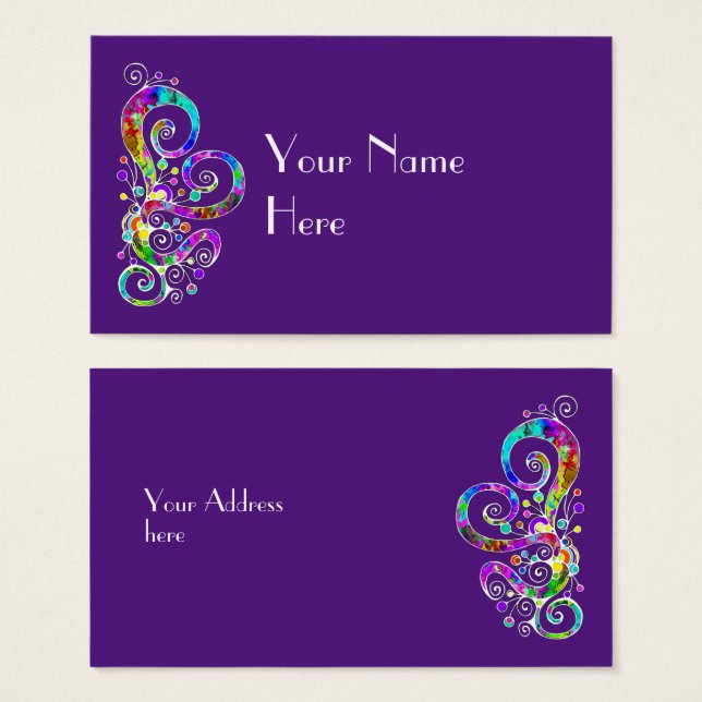 Mão Cardíaca Espiral Pintada Design 2 (Frente & Verso)