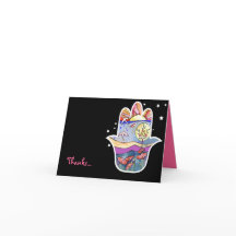 Mão de Deus Hemsa Cartões de agradecimentos