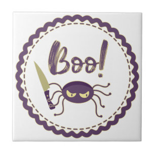 Mão de faca com aranha Dia de as Bruxas engraçado