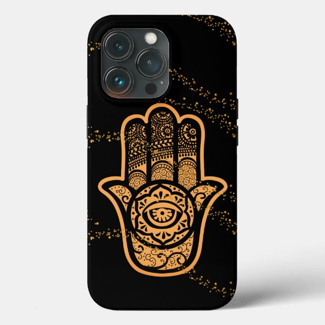 Mão de Hamsa ouro (Verso)