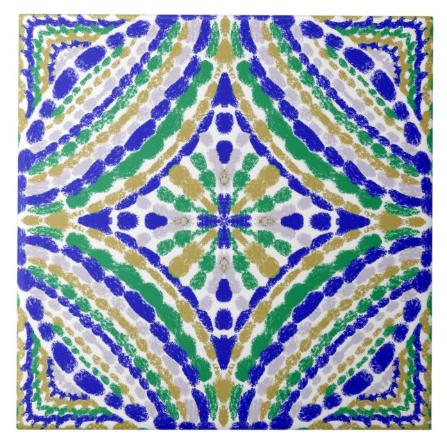 Mão de Mosaicos Multicolorida do Mediterrâneo Pint (Frente)