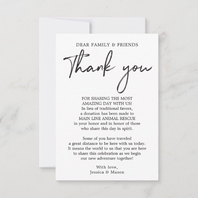 Mão Escrita Em Vez Do Cartão De Favor (Frente)