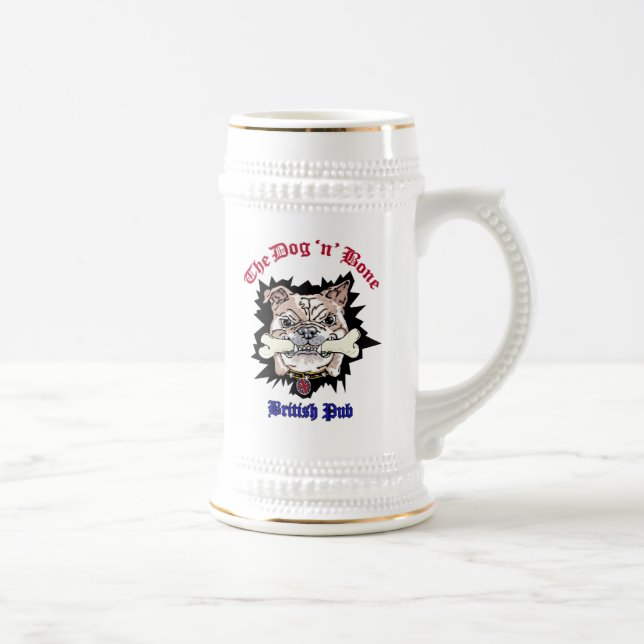 Mão esquerda da caneca de cerveja do osso do cão N (Direita)