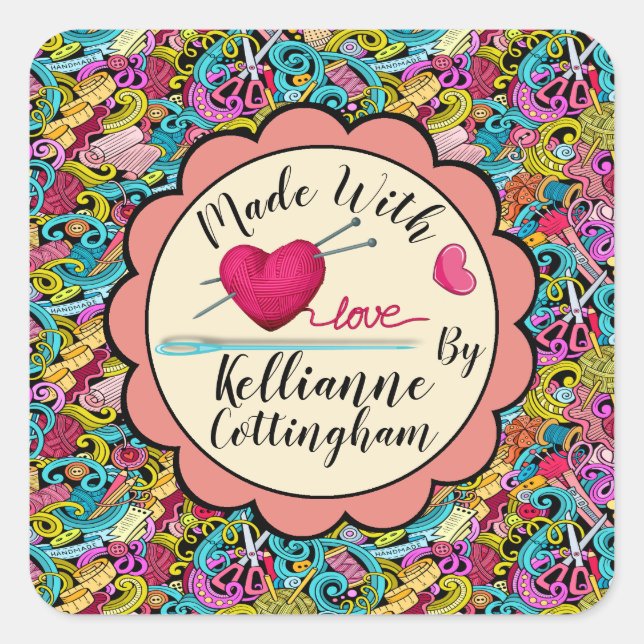 Mão Feita com o Adesivo de Amor (Frente)