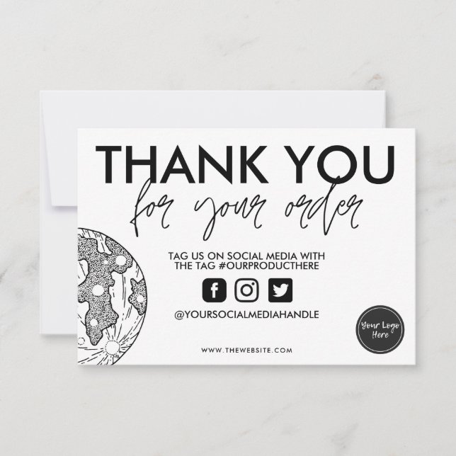 Mão Lua Desenho Espaço Estrelado Inserir Elegante (Frente)