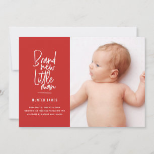 Mão moderna anúncio tirado do nascimento do bebé