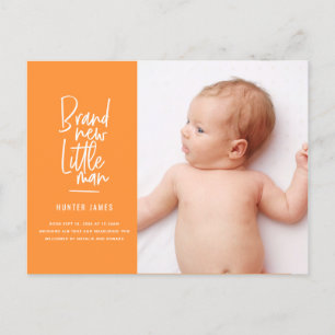 Mão moderna anúncio tirado do nascimento do bebé