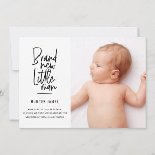 Mão moderna anúncio tirado do nascimento do bebé