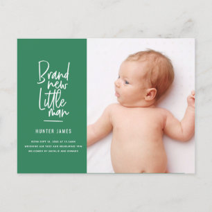 Mão moderna anúncio tirado do nascimento do bebé