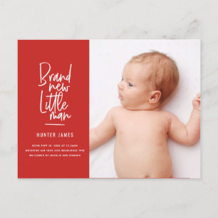 Mão moderna anúncio tirado do nascimento do bebé