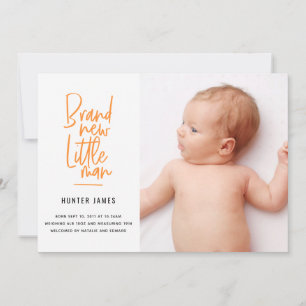 Mão moderna anúncio tirado do nascimento do bebé