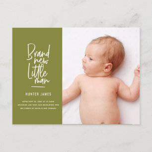 Mão moderna anúncio tirado do nascimento do bebé