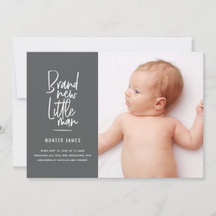 Mão moderna anúncio tirado do nascimento do bebé