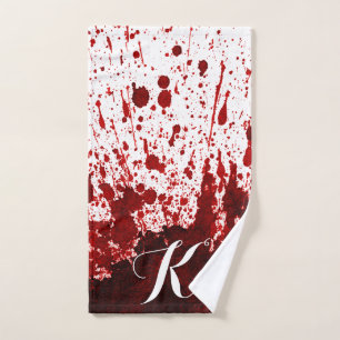 Mão O vampiro de sangue de toalha personalizada foi at