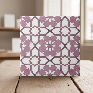 Mão pintada geométrica burgundy, etnia marroquina