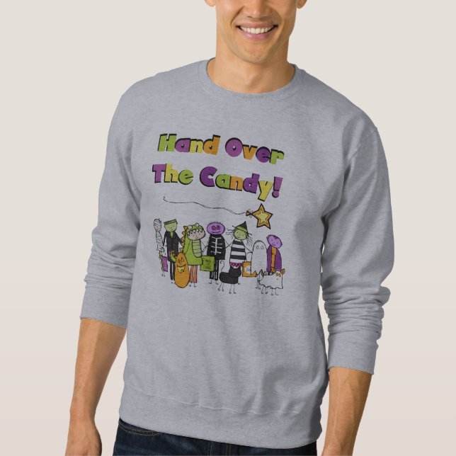Mão sobre Camisetas e presentes de Dia das Bruxas  (Frente)