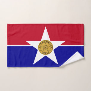 Mão Toalha com Bandeira da Cidade de Dallas, EUA