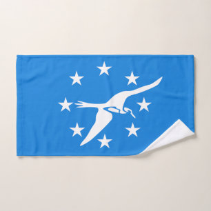 Mão toalha com bandeira de Corpus Christi City, E