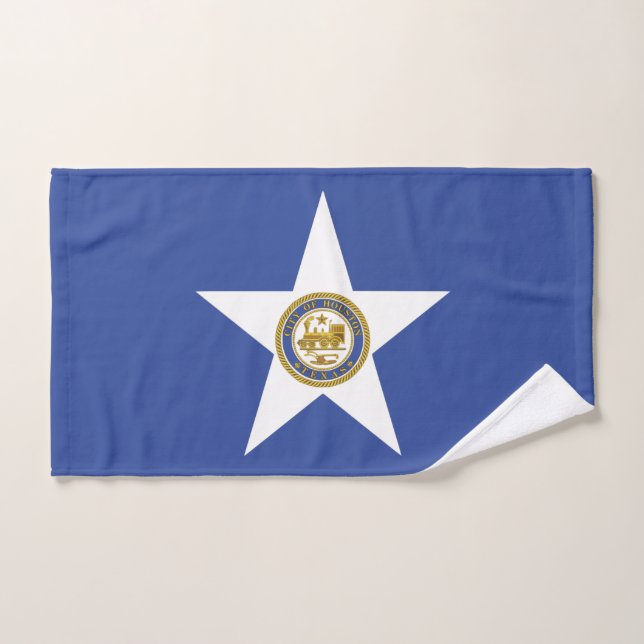 Mão toalha com bandeira de Houston, EUA (Toalha de mão)