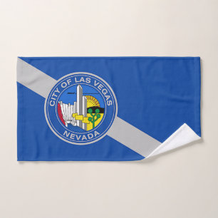 Mão toalha com bandeira de Las Vegas, EUA