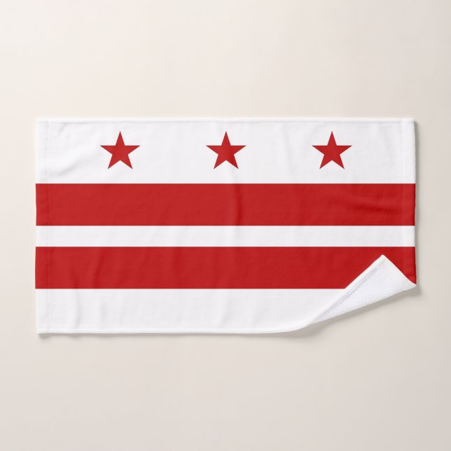 Mão toalha com bandeira de Washington DC, EUA (Toalha de mão)