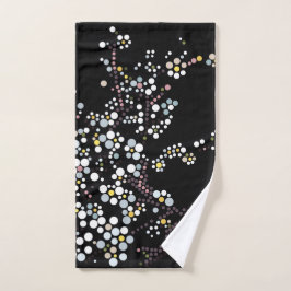 Mão Toalha de Banho Flor de Cerejeira Mosaico Japonesa
