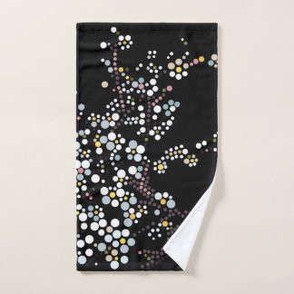 Mão Toalha de Banho Flor de Cerejeira Mosaico Japonesa