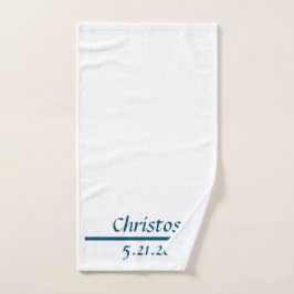 Mão Toalha de Batismo