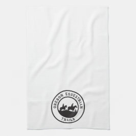 Mão Toalha de cozinha com logotipo