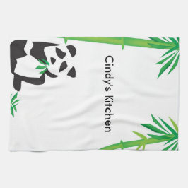 Mão Toalha de cozinha da panda